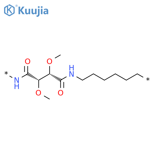 Poly[imino[(2S,3S)-2,3-dimethoxy-1,4-dioxo-1,4-butanediyl]imino-1,6-hexanediyl] structure