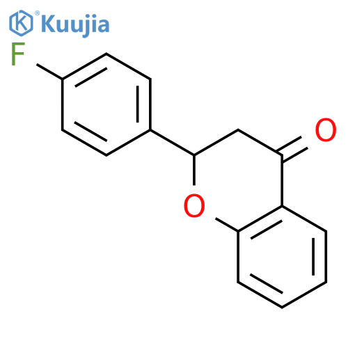 4H-1-Benzopyran-4-one, 2-(4-fluorophenyl)-2,3-dihydro- structure