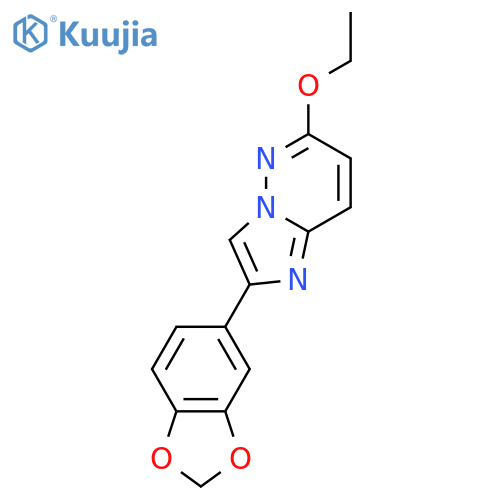 Imidazo[1,2-b]pyridazine, 2-(1,3-benzodioxol-5-yl)-6-ethoxy- structure