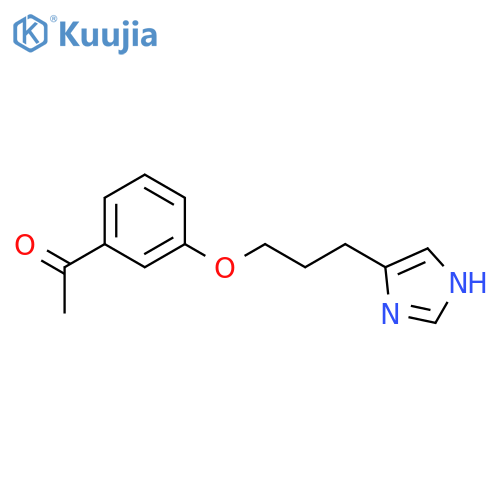 Ethanone, 1-[3-[3-(1H-imidazol-4-yl)propoxy]phenyl]- structure