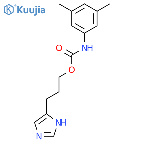 Carbamic acid, (3,5-dimethylphenyl)-, 3-(1H-imidazol-4-yl)propyl ester structure