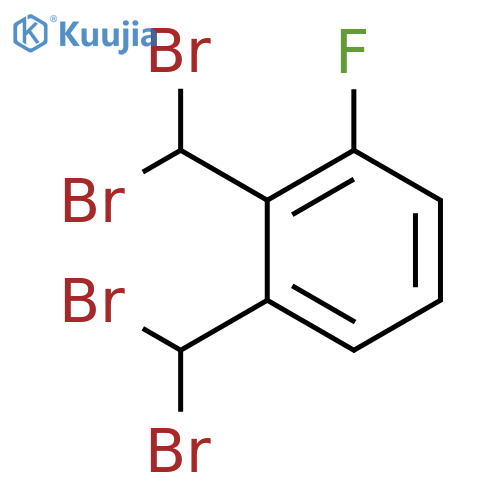 Benzene, 1,2-bis(dibromomethyl)-3-fluoro- structure