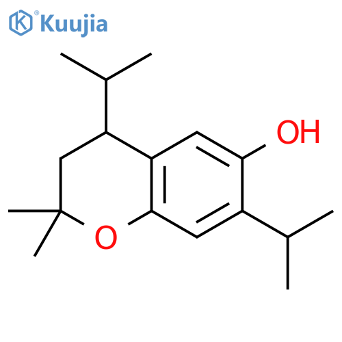 2H-1-Benzopyran-6-ol,3,4-dihydro-2,2-dimethyl-4,7-bis(1-methylethyl)- structure