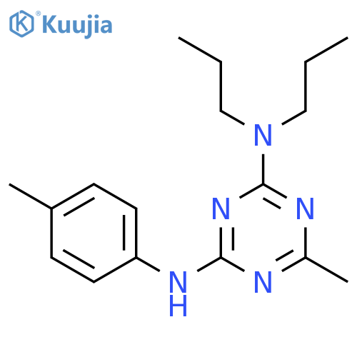 1,3,5-Triazine-2,4-diamine, 6-methyl-N'-(4-methylphenyl)-N,N-dipropyl- structure