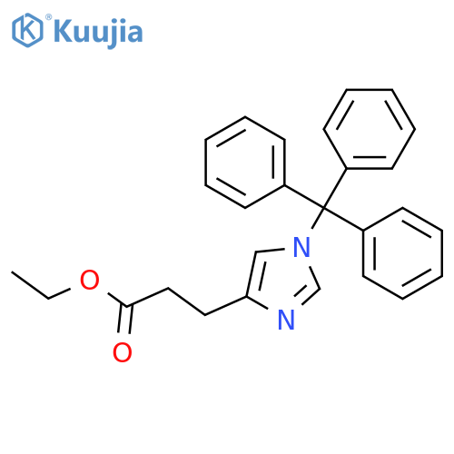 1H-Imidazole-4-propanoic acid, 1-(triphenylmethyl)-, ethyl ester structure