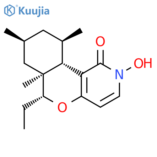 1H-[2]Benzopyrano[4,3-c]pyridin-1-one,6-ethyl-2,6,6a,7,8,9,10,10a-octahydro-2-hydroxy-6a,8,10-trimethyl-,(6R,6aS,8S,10R,10aS)-rel-(+)- structure