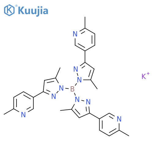 Borate(1-),hydrotris[2-methyl-5-(5-methyl-1H-pyrazol-3-yl-kN1)pyridinato]-, potassium, (T-4)- (9CI) structure