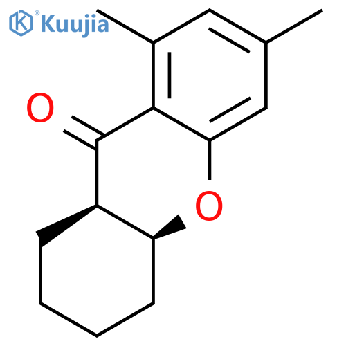 9H-Xanthen-9-one, 1,2,3,4,4a,9a-hexahydro-6,8-dimethyl-, cis- structure