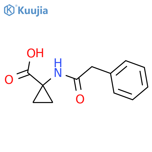 1-(2-PHENYLACETAMIDO)CYCLOPROPANE-1-CARBOXYLIC ACID structure