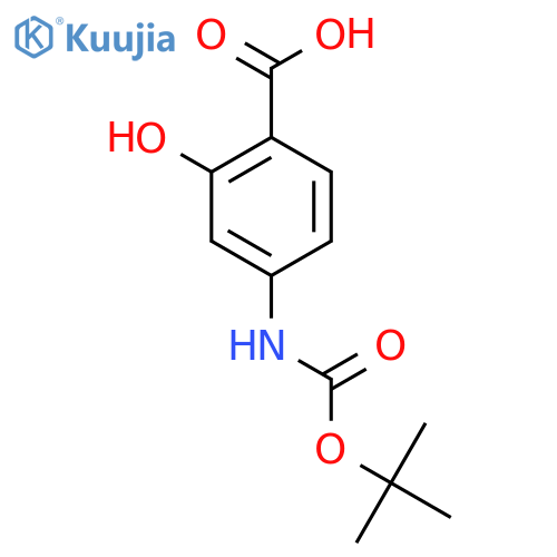 4-tert-Butoxycarbonylamino-2-hydroxy-benzoic Acid structure