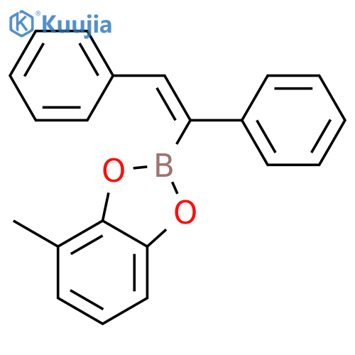 1,3,2-Benzodioxaborole, 2-(1,2-diphenylethenyl)-4-methyl- structure