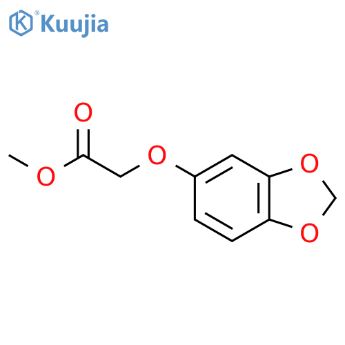 Methyl (1,3-benzodioxol-5-yloxy)acetate structure