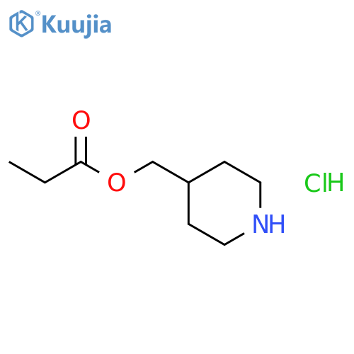 4-Piperidinylmethyl propanoate hydrochloride structure