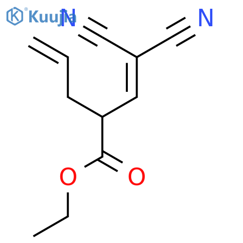 4-Pentenoic acid, 2-(2,2-dicyanoethenyl)-, ethyl ester structure