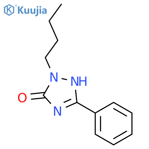 3H-1,2,4-Triazol-3-one, 2-butyl-1,2-dihydro-5-phenyl- structure