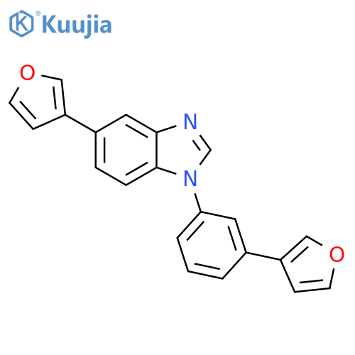 1H-Benzimidazole, 5-(3-furanyl)-1-[3-(3-furanyl)phenyl]- structure