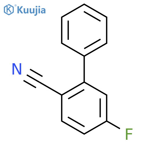 2-Cyano-5-fluorobiphenyl structure