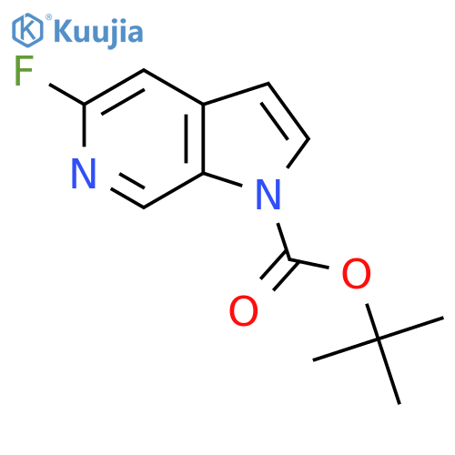 Tert-butyl 5-fluoro-1H-pyrrolo[2,3-c]pyridine-1-carboxylate structure
