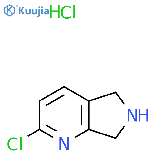 2-chloro-6,7-dihydro-5H-pyrrolo[3,4-b]pyridine;hydrochloride structure