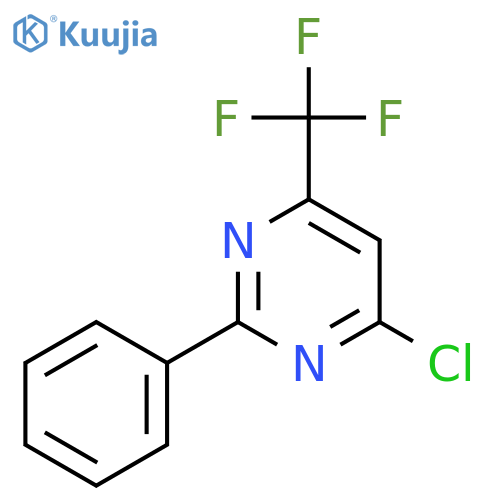 4-Chloro-2-phenyl-6-(trifluoromethyl)pyrimidine structure