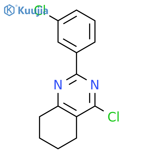 4-chloro-2-(3-chlorophenyl)-5,6,7,8-tetrahydroquinazoline structure