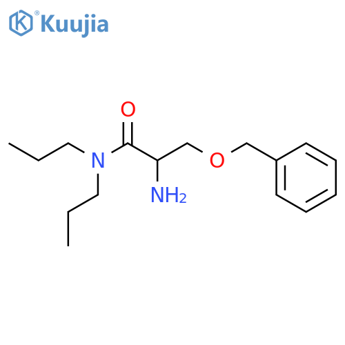 Propanamide, 2-amino-3-(phenylmethoxy)-N,N-dipropyl- structure