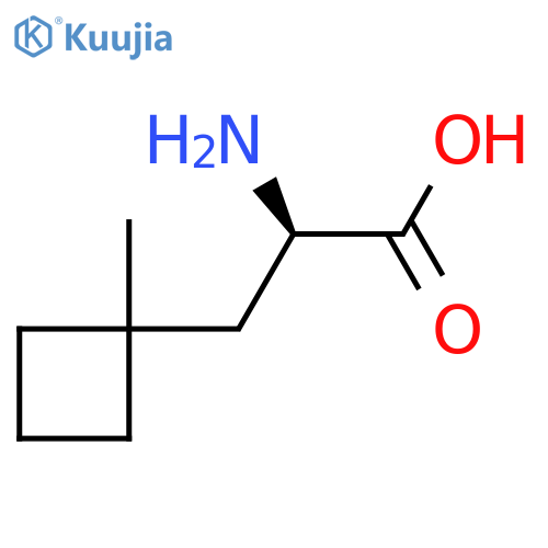 (2R)-2-amino-3-(1-methylcyclobutyl)propanoic acid structure