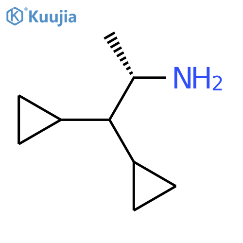 (2s)-1,1-Dicyclopropylpropan-2-amine structure