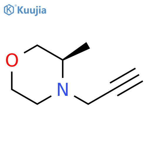 (3R)-3-methyl-4-(prop-2-yn-1-yl)morpholine structure