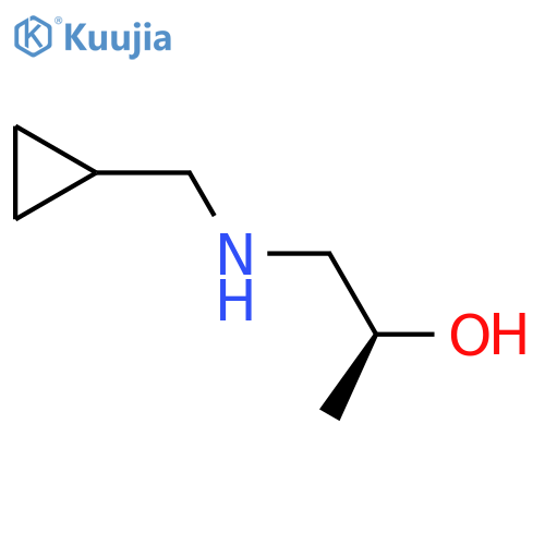 (2S)-1-[(cyclopropylmethyl)amino]propan-2-ol structure