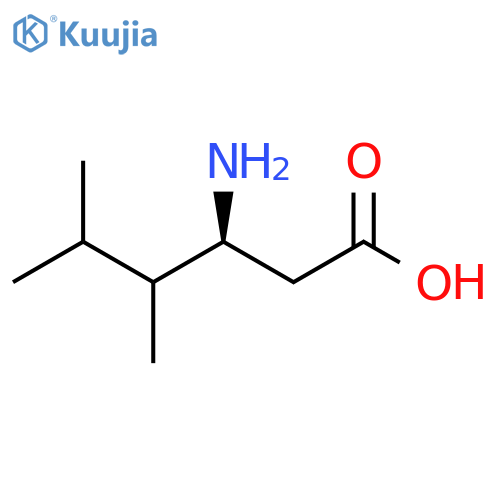 (3S)-3-Amino-4,5-dimethylhexanoic acid structure