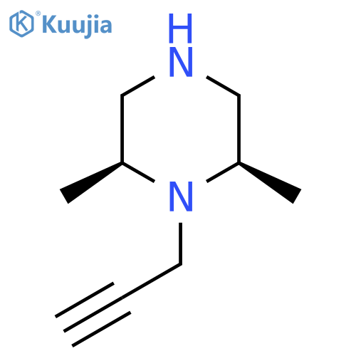 (2R,6S)-2,6-dimethyl-1-(prop-2-yn-1-yl)piperazine structure