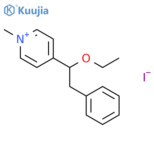 Pyridinium, 4-(1-ethoxy-2-phenylethyl)-1-methyl-, iodide structure