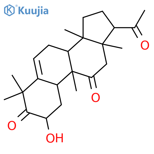 2-Hydroxy-22,23,24,25,26,27-hexanorcucurbit-5-ene-3,11,20-trione; 2β-form structure