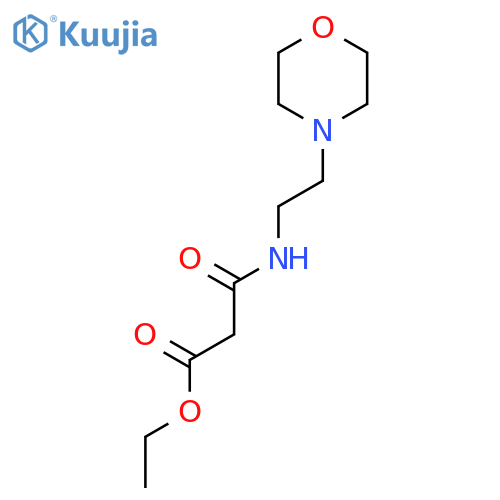 Propanoic acid, 3-[[2-(4-morpholinyl)ethyl]amino]-3-oxo-, ethyl ester structure