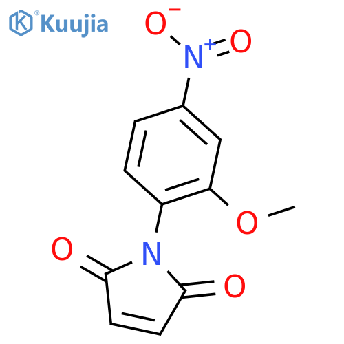 1H-Pyrrole-2,5-dione,1-(2-methoxy-4-nitrophenyl)- structure