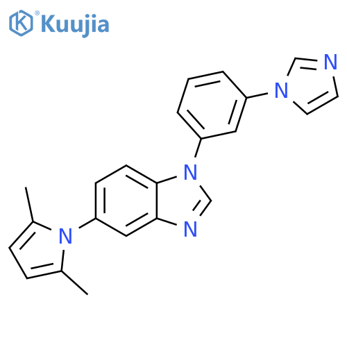 1-(3-(1-Imidazolyl)phenyl)-5-(2,5-dimethylpyrrol-1-yl)benzimidazole structure