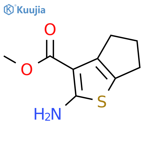 methyl 2-amino-4H,5H,6H-cyclopenta[b]thiophene-3-carboxylate structure