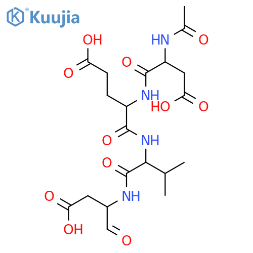 Ac-Asp-Glu-Val-Asp-aldehyde (pseudo acid) structure