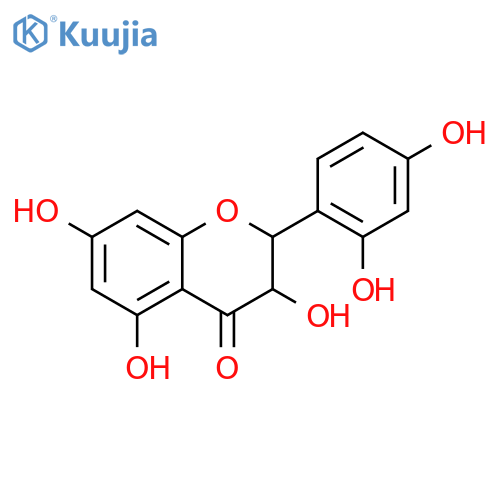 (2R,3R)-2-(2,4-Dihydroxyphenyl)-3,5,7-trihydroxychroman-4-one structure