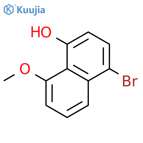 4-Bromo-8-methoxynaphthalen-1-ol structure