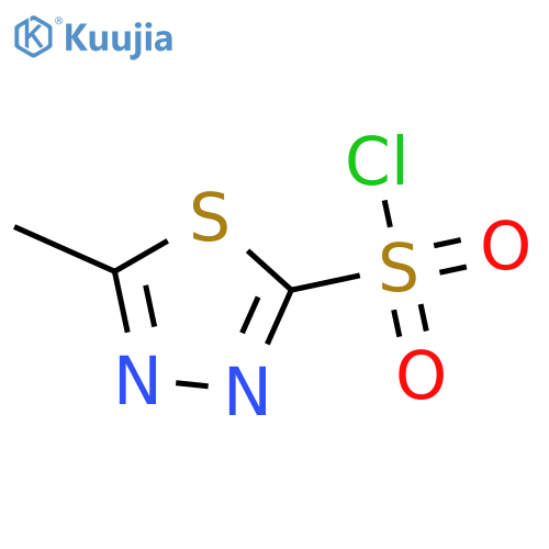 1,3,4-Thiadiazole-2-sulfonyl chloride, 5-methyl- structure