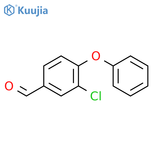 Benzaldehyde, 3-chloro-4-phenoxy- structure