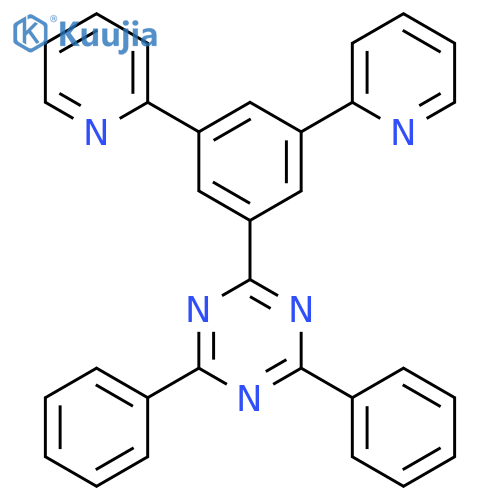 1,3,5-Triazine, 2-(3,5-di-2-pyridinylphenyl)-4,6-diphenyl- structure