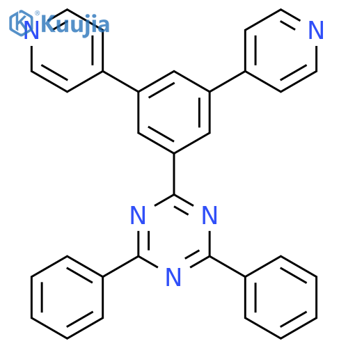 1,3,5-Triazine, 2-(3,5-di-4-pyridinylphenyl)-4,6-diphenyl- structure