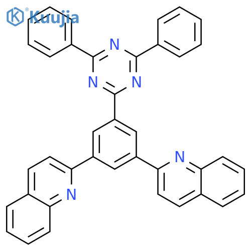 Quinoline, 2,2'-[5-(4,6-diphenyl-1,3,5-triazin-2-yl)-1,3-phenylene]bis- structure
