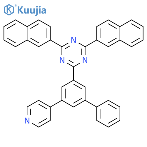 1,3,5-Triazine, 2,4-di-2-naphthalenyl-6-[5-(4-pyridinyl)[1,1'-biphenyl]-3-yl]- structure