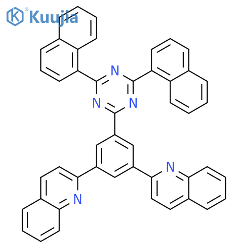 Quinoline, 2,2'-[5-(4,6-di-1-naphthalenyl-1,3,5-triazin-2-yl)-1,3-phenylene]bis- structure