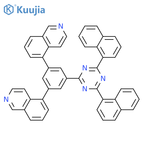 Isoquinoline, 5,5'-[5-(4,6-di-1-naphthalenyl-1,3,5-triazin-2-yl)-1,3-phenylene]bis- structure