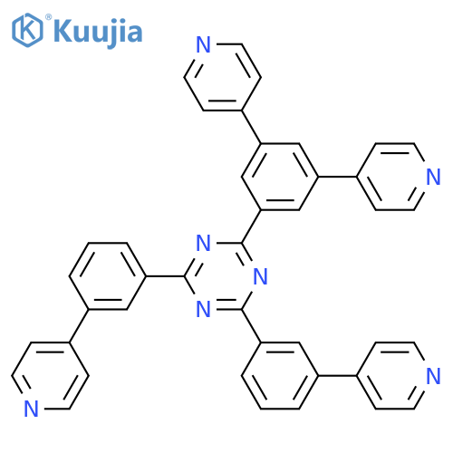 1,3,5-Triazine, 2-(3,5-di-4-pyridinylphenyl)-4,6-bis[3-(4-pyridinyl)phenyl]- structure